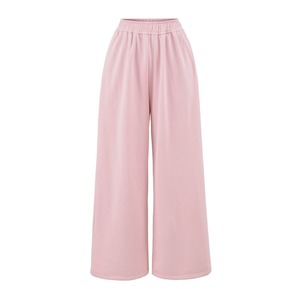 Pantaloni sportivi autunnali a vita bassa elasticizzata ampia a gamba larga dritta all'uncinetto XL antirughe tinta tinta tinta tinta - Product Image 3