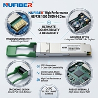 Module émetteur-récepteur optique compatible Cisco QSFP28 100G CWDM4 2km 1310nm SMF LC DDM pour réseau haute vitesse