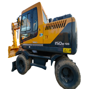 150W-9S <b>Tire</b> Excavator Hyundai Used Earth Moving <b>Machine</b> 2018 Model Engine Gear Motor 0.98m Bucket Capacity Construction - Product Image 5