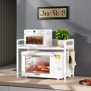 Soporte de exhibición para horno <span class=keywords><strong>microondas</strong></span> mejorado para el hogar estante doble para <span class=keywords><strong>microondas</strong></span> y horno eléctrico estante de almacenamiento de cocina con <span class=keywords><strong>microondas</strong></span> - Product Image 6