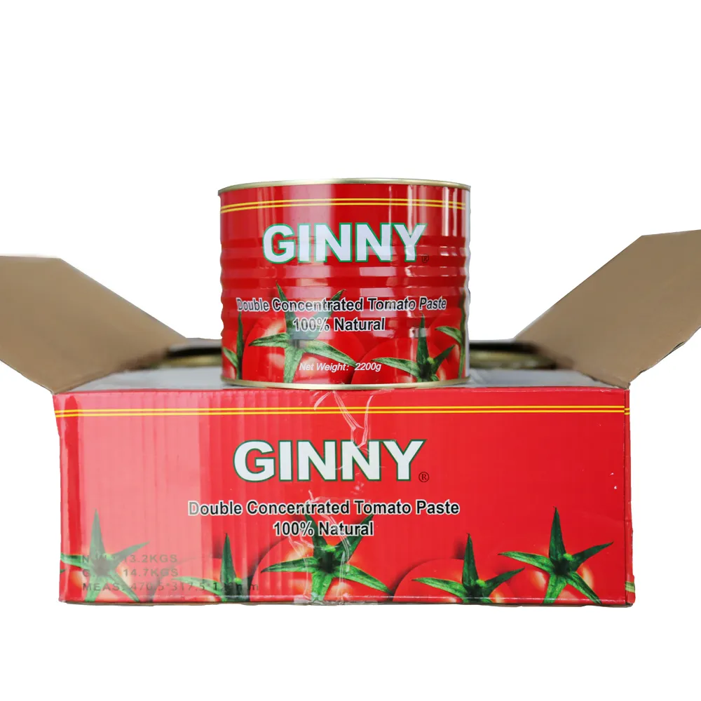 Ginny brand tomato paste Double Concentrate tomato sauce from Manufacturer