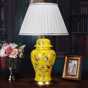 Cooper-Lámpara decorativa <span class=keywords><strong>de</strong></span> cerámica amarilla, <span class=keywords><strong>luz</strong></span> <span class=keywords><strong>aldi</strong></span> <span class=keywords><strong>de</strong></span> lujo para decoración del hogar - Product Image 2