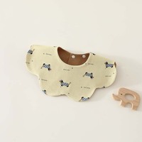 Baby Bibs Waterproof Double-sided Baby Spit-up Bibs Children's Pure Cotton Newborn Eating Scarf Class Cartoon Pattern All