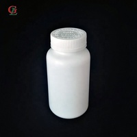 300cc PE en plastique de bouteille de vitamine pilule blanche bouteille capsule conteneur JLPE006 # médecine bouteille avec enfant chapeau de protection