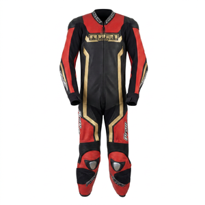 Combinaison de course Zonda Premium pour homme, 1 pièce, en cuir de vache véritable/cuir de kangourou, style MotoCP, combinaison de course sur circuit, niveau de protection 2 - Product Image 1