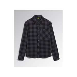 DIADORA UTILITY-702,179456-C0002/XL Camisa de franela negra/antracita a cuadros-CAMISAS DE TRABAJO EAN 8053607081981 - Product Image 1