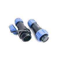 Connecteur étanche en plastique IP67, 2, 3, 4, 5, 7, 9 broches, SP13, SP17, SP21, SP29, connecteur circulaire étanche mâle/femelle pour câble