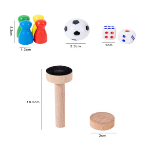 Bằng Gỗ Gấp Máy Tính Để Bàn 2 Trong 1 Bóng Đá Và Ludo Cổ Điển Trò Chơi Hội Đồng Quản Trị 1-4 Người Chơi Gia Đình Hoạt Động - Product Image 3