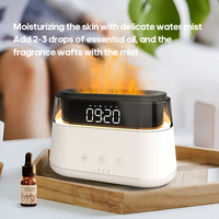Accueil Nouveau Design Diffuseur D'huile Humidificateur 180ML Réveil Machine D'aromathérapie Chambre Flamme Diffuseur D'arôme