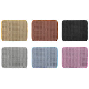 Neu eingetroffene moderne Katzenstreu-Matte mit doppelter Filterung aus PVC/EVA, wasserdicht, für Katzen - Product Image 6