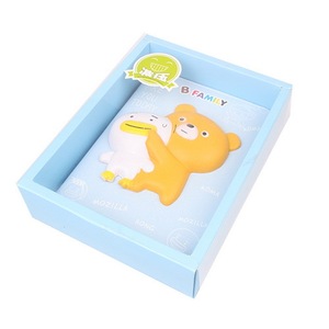 Autocollant gonflé en PVC souple mat effet verni, motif ours et canard de dessin animé, pour la décoration de cahiers de rentrée scolaire - Product Image 2