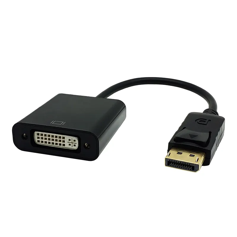 Displayport DP to DVI Converter Gold Plated DisplayPort to DVI 24+5 Male to Male Adapter Cable support HD 1080P