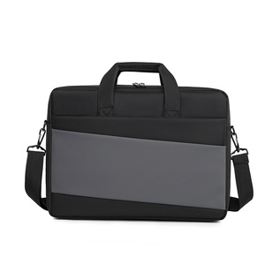 Sac pour ordinateur portable en polyester imperméable, sac de voyage d'affaires, sac bandoulière, sac à main, sac décontracté, nouveau sac pour ordinateur portable fin en nylon avec logo personnalisé - Product Image 4