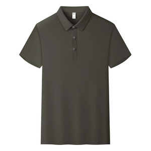 Camisa Polo de Manga Corta para Hombre, Color Sólido, Absorbe la Humedad, Uso Diario, Fibra de Poliéster 185g YZ02-8607 - Product Image 2