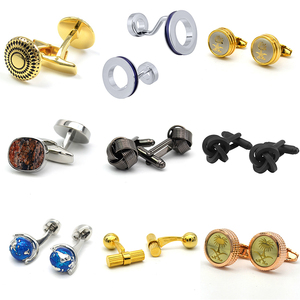 Gemelos de camisa de traje de hombre de metal - Product Image 4