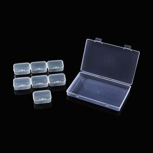 กล่องใส่เครื่องประดับพลาสติกใสพร้อมช่องเก็บของ 7 ช่องสำหรับอุปกรณ์เสริมชิ้นส่วนขนาดเล็กใช้สำหรับเดินทาง - Product Image 5