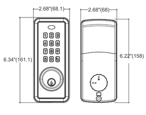 फैक्टरी मूल्य यांत्रिक कीबोर्ड स्मार्ट दरवाजा लॉक इलेक्ट्रिक डिजिटल पासवर्ड स्मार्ट डोर लॉक - Product Image 2