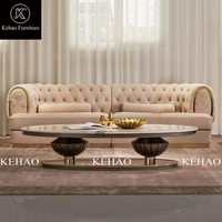 Canapé Chesterfield capitonné à boutons, meubles de maison de luxe de conception italienne
