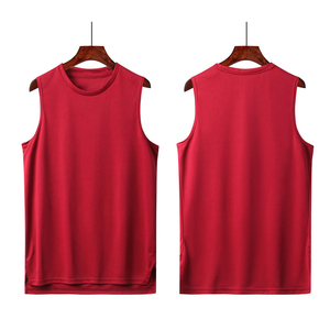 เสื้อกั๊กออกกำลังกายแขนกุดสำหรับผู้ชายเสื้อออกกำลังกายแห้งเร็ว - Product Image 3