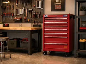 Chariot à outils moderne en acier inoxydable à 7 tiroirs, robuste, 420 pièces, pour <span class=keywords><strong>garage</strong></span> - Product Image 4