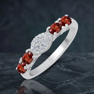 Gourik Zircon Cluster <b>Ring</b> Women 925 Sterling <b>Silver</b> Wedding Lucky Stone Jewelry - Product Image 6