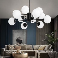 BGST lumière moderne luxe créatif planète lampe bulle boule verre salon chambre verre lustres modernes suspension lumière