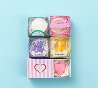 Coffret cadeau de luxe pour bébé, comprenant une tasse en céramique faite à la main, une cuillère dorée, une serviette en forme d'ours, une poupée lapin et du savon, pour les cadeaux de naissance