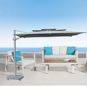 Parasol cantilever, parasols de patio, mobilier de jardin, parasol de piscine extérieur robuste en aluminium DC-UP-107, parasol de jardin pour cour DC-UP- - Product Image 1