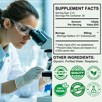 ArtoaLabs Extracto Líquido de Hoja de Moringa Orgánica Pura, Gotas de Aceite de Moringa para Apoyar la Salud Inmunológica y Mejorar los Niveles de Energía