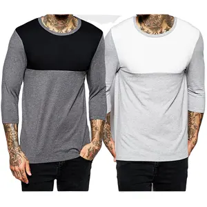 Camiseta masculina casual, camiseta de manga longa para homens roupa online