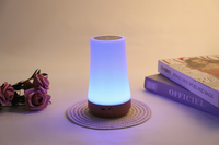 Lampe de nuit moderne à changement de couleur, télécommande tactile, couleurs réglables, LED à intensité variable, minuterie, lampe rechargeable longue durée