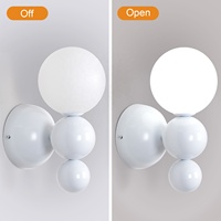 Support OEM/ODM – Applique murale moderne en fer forgé avec boule roulante, ampoule G9, pour salon