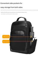 Sac à dos pour ordinateur portable de conception structurée haut de gamme pour hommes, conçu pour les cadres, marque privée