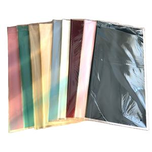 1 paquet de papier d'emballage à fleurs coréennes résistant à l'humidité avec cadre doré bord doré papier artisanal épais pour les bouquets de <span class=keywords><strong>fleuriste</strong></span> - Product Image 4