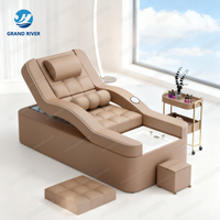 Fauteuil de lavage de cheveux et de spa japonais inclinable avec élévateur électrique pour salon de coiffure et pédicure