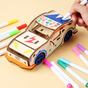 New Sở Thích Xe Xe Câu Đố Ghép Hình Bằng Gỗ Vẽ <span class=keywords><strong>3D</strong></span> Câu Đố Học Tập Bé Trẻ Em Giáo Dục Khác Đồ Chơi Cho Trẻ Em CE - Product Image 3