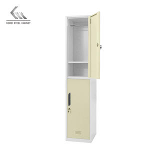 Petit casier en acier métal pour vêtements, <span class=keywords><strong>armoire</strong></span>, placard, garde-robe, 2 portes, pour adultes, stockage - Product Image 6