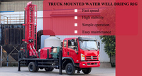 Camions de forage de puits d'eau montés sur mesure 200m 300m 600m et camions compresseurs à vendre