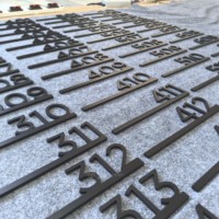 Letrero Comercial de Aluminio Pintado para Hotel, Producción en Masa, Ecológico, para Interiores, Antideformación, Premium