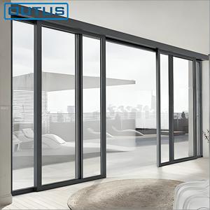 <span class=keywords><strong>Porte</strong></span> coulissante en verre trempé et alliage d'aluminium sur mesure, <span class=keywords><strong>de</strong></span> grande taille, <span class=keywords><strong>de</strong></span> style moderne et luxueux, pour maison, villa, balcon, terrasse extérieure - Product Image 5