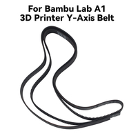 Correa de sincronización del eje Y GT2 para impresora 3D Bambu Lab A1, correa de goma reforzada de 780 mm, repuesto para una impresión fluida y corrección de desplazamiento de capas