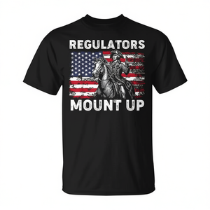 Camiseta Regulators Mount Up Flag Usa Cowboy 4th Of July - Product Image 2