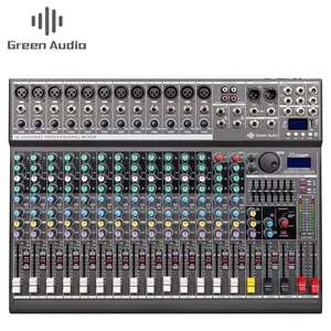 Fabrika en çok satan 16 kanal Dj profesyonel ses dijital mikser karıştırma konsolu
