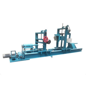 Torno automático para madera de gran tamaño (6m, 8m, 12m) para trabajar madera, moldear y redondear troncos y maderas para cabañas. - Product Image 2