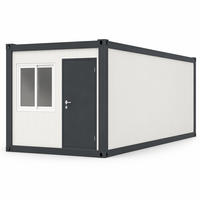 Maison modulaire préfabriquée en panneaux sandwich en acier pour dortoir de travailleurs en camp de travail, maison conteneur standard de 20 pieds