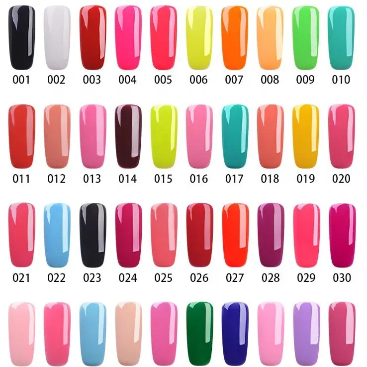 Free sample RS Nail ransheng nail gel polish color chart over 5000 color for OEM/ODM