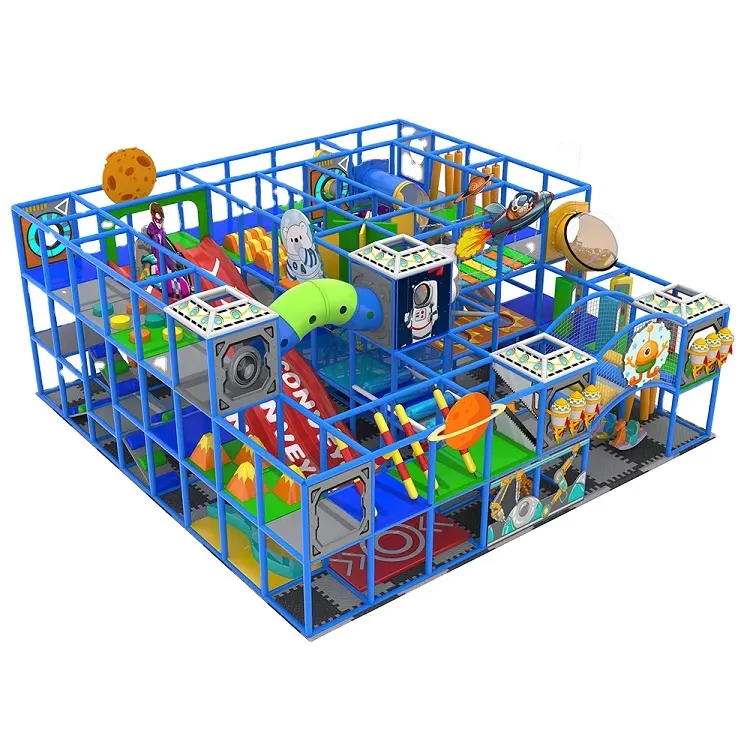 Vasia 2023 Speeltuin Zachte Bal Glijbanen Klimmer Zee Amusement Thema Indoor Park Voor Kind