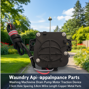 Moteur de pompe de vidange pour machine à laver, dispositif de traction, espacement des trous de 7,5 cm, longueur du câble de 3,8 cm, pièces métalliques en cuivre - Product Image 3