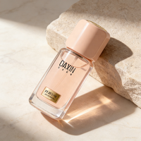 Flacon de parfum élégant personnalisé avec logo, 30 ml, 50 ml, flacon pulvérisateur en verre coloré unique, étiquette privée, atomiseurs de parfum ronds