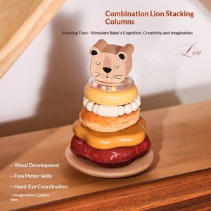 Giocattoli Impilabili in Legno Ecologici StarQmi per Bambini 0-24 Mesi, Giochi Educativi Montessori per l'Apprendimento Precoce - Product Image 5